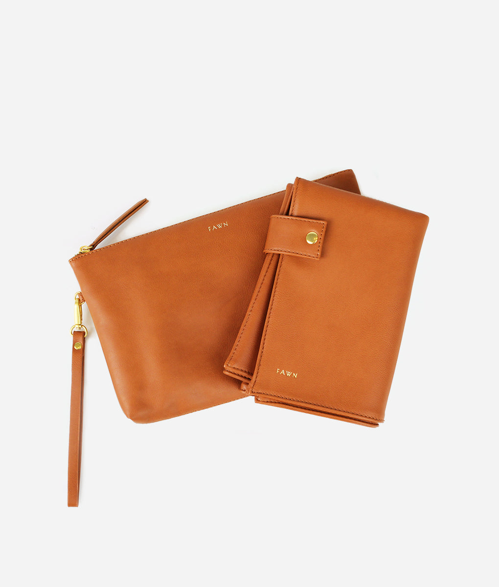 The Changing Clutch – Brown Matte