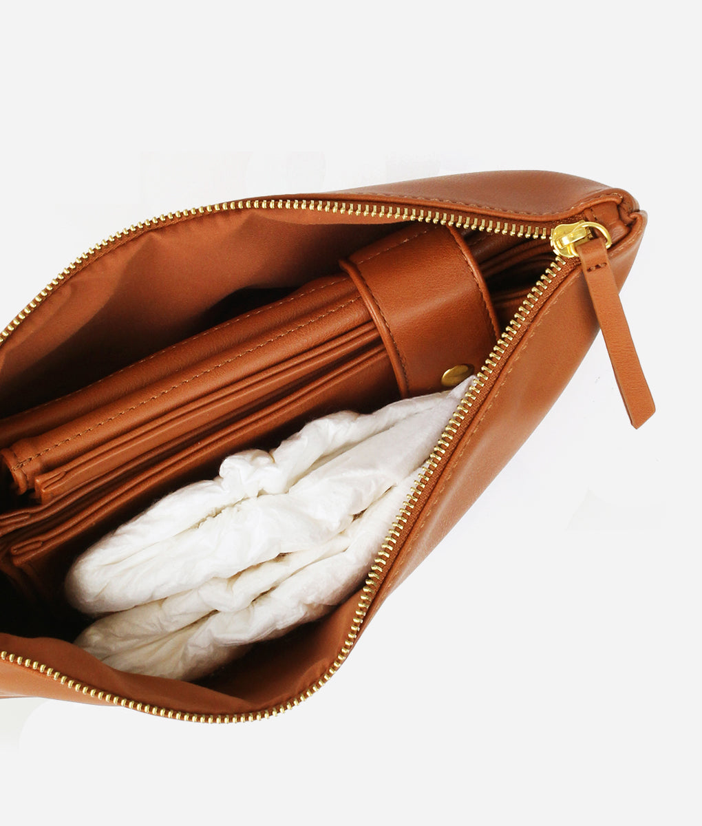 The Changing Clutch – Brown Matte