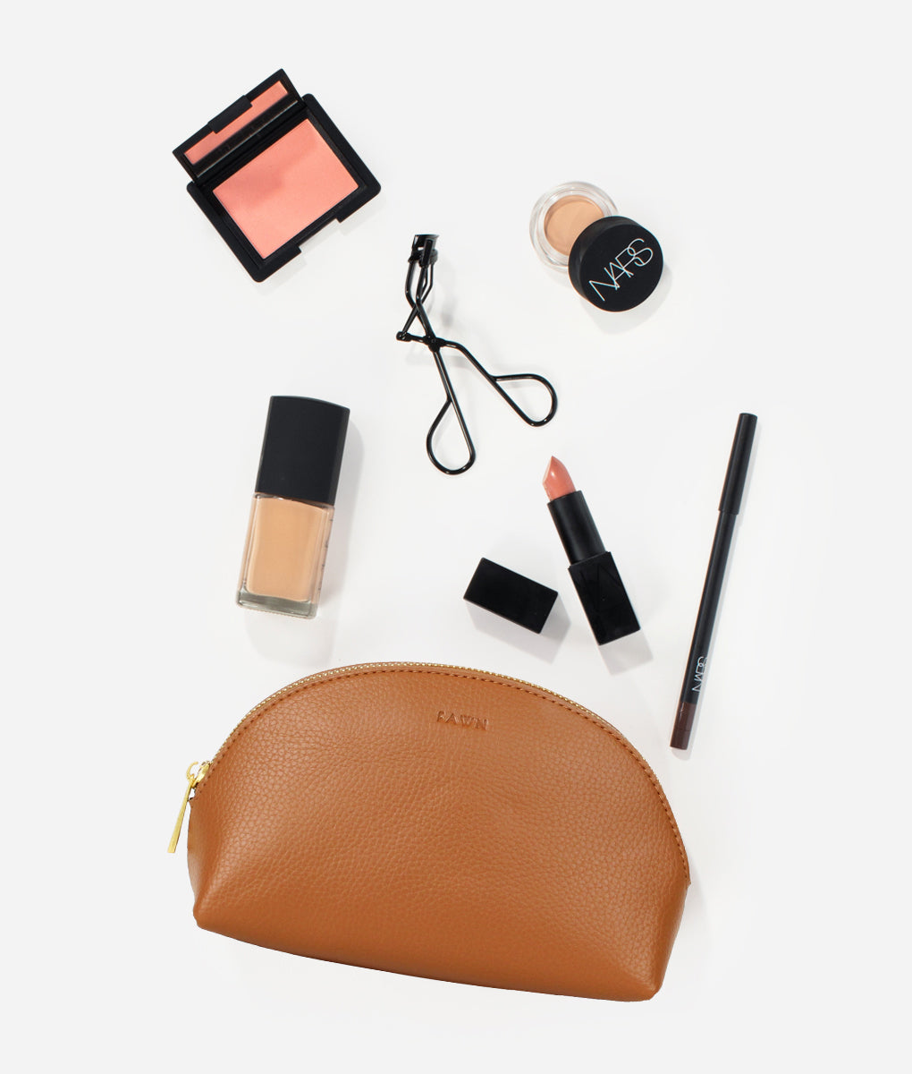 The Cosmetic Bag Small – Brown
