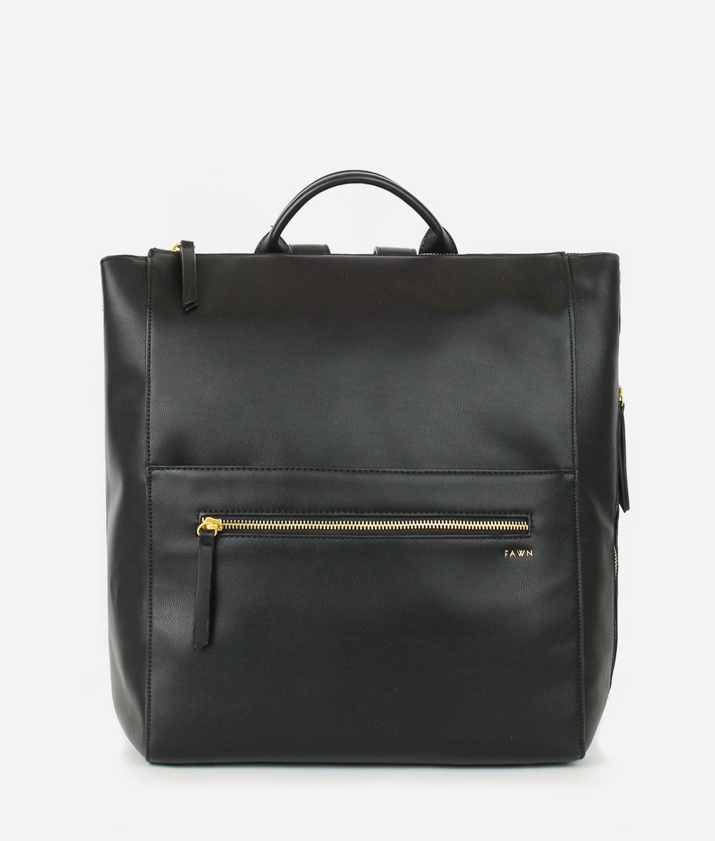The Square Diaper Bag – Black