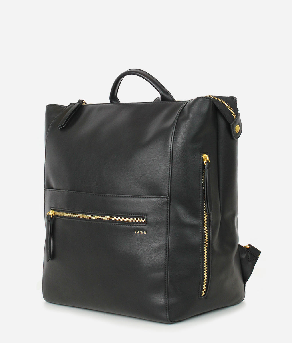 The Square Diaper Bag – Black