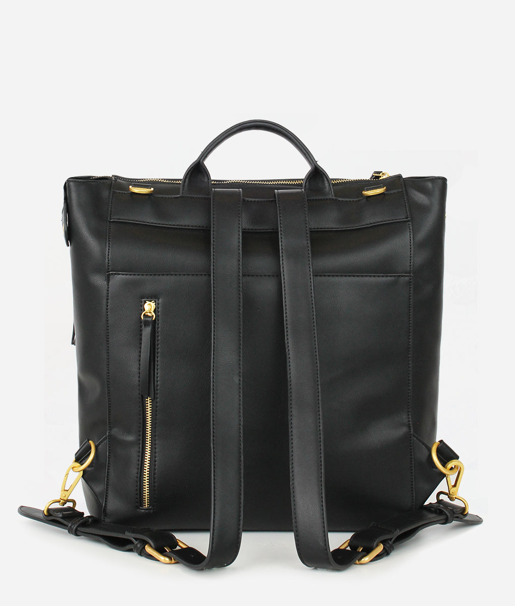 The Square Diaper Bag – Black