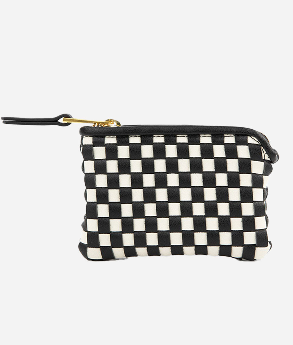The Woven Wallet – Black/White