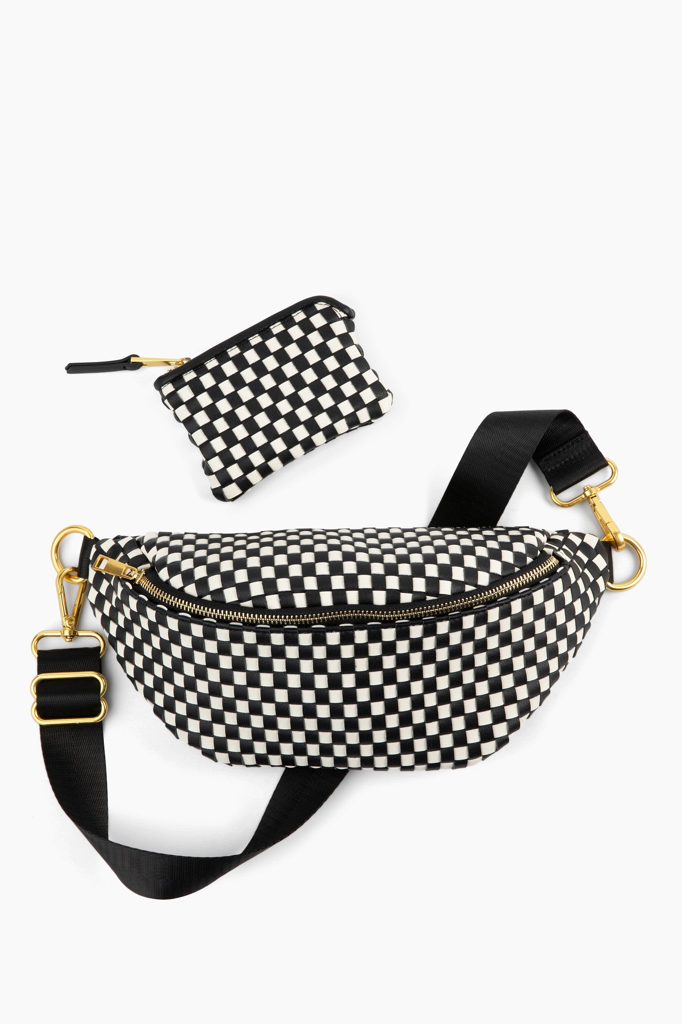 The Woven Wallet – Black/White
